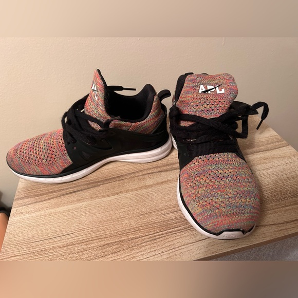 APL Black and Multicolor Knit Sneakers - Picture 2 of 3